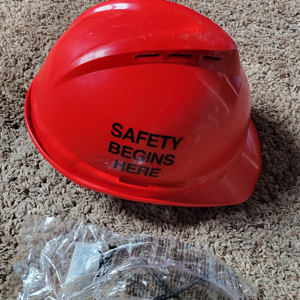 Safety Hard Hat & Glasses